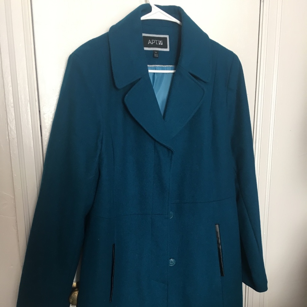 Apt. 9 // teal blue coat // size XL